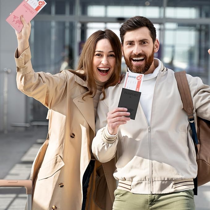 3 Pcs Passport Holder Passports Wallet Cover for Travel Passport Cover Passports Protector Essentials for Women and Men Travel Must Haves Accessories