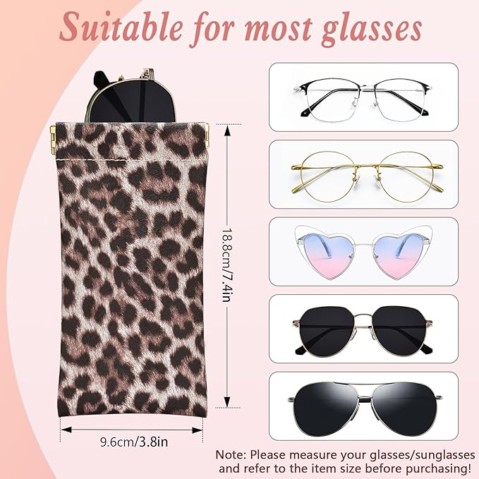eyeglasses bag Soft Glasses bag, Portable Squeeze Top Sunglasses Case Travel for Women Girls