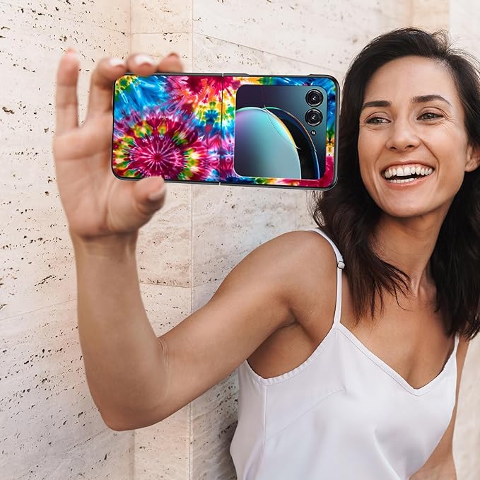 for Motorola Razr 2025 Case,for Moto Razr 60 Phone Case Cute Slim Hard PC Ultra-Thin Anti-Scratches Shockproof Protective Phone Cover,Colorful