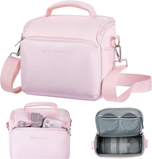 K&F CONCEPT Camera Sling Bag Small Crossbody Camera Case DSLR/SLR/Cute Compact Shoulder Photography Bags for Photographers