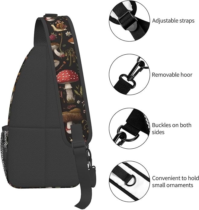 Sling Backpack Unisex Crossbody Chest Bag Shoulder Chest Bag For Women Men Hiking Travel