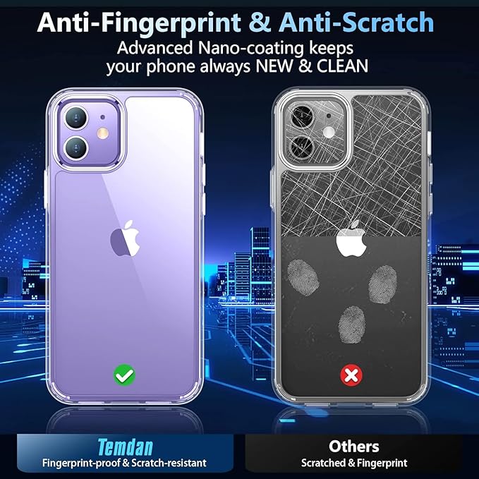 Case Designed for iPhone 12 Case/Designed for iPhone 12 Pro Case -Clear