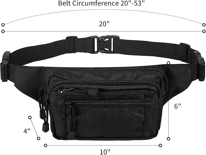 Fanny Pack for Women for Work,Multi-purpose Waist Bag for Travel & Sporting Event