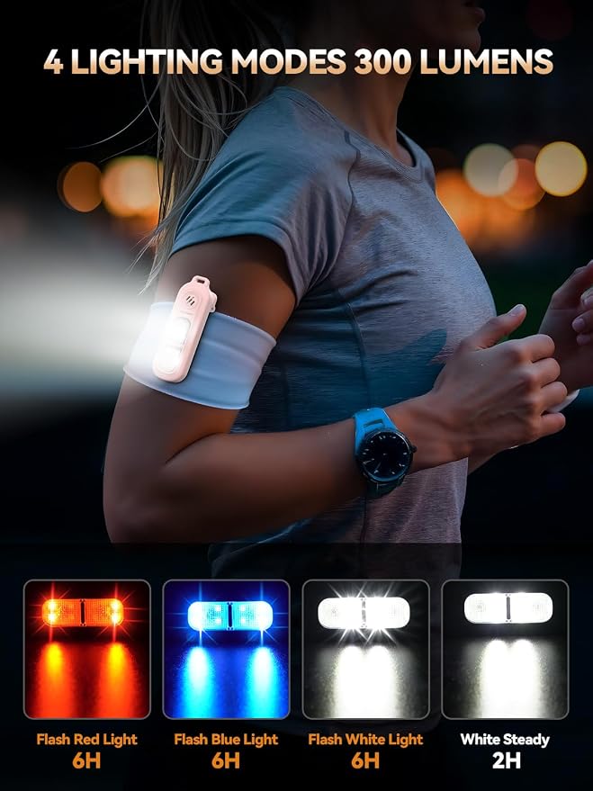 TECKNET Personal Safety Alarm 135dB with SOS Strobe Light for Women - Rechargeable& IPX4 Waterproof Running Lights with Clip On Torch & Low Battery Notice, Safety Siren for Running Travel Kids, Pink