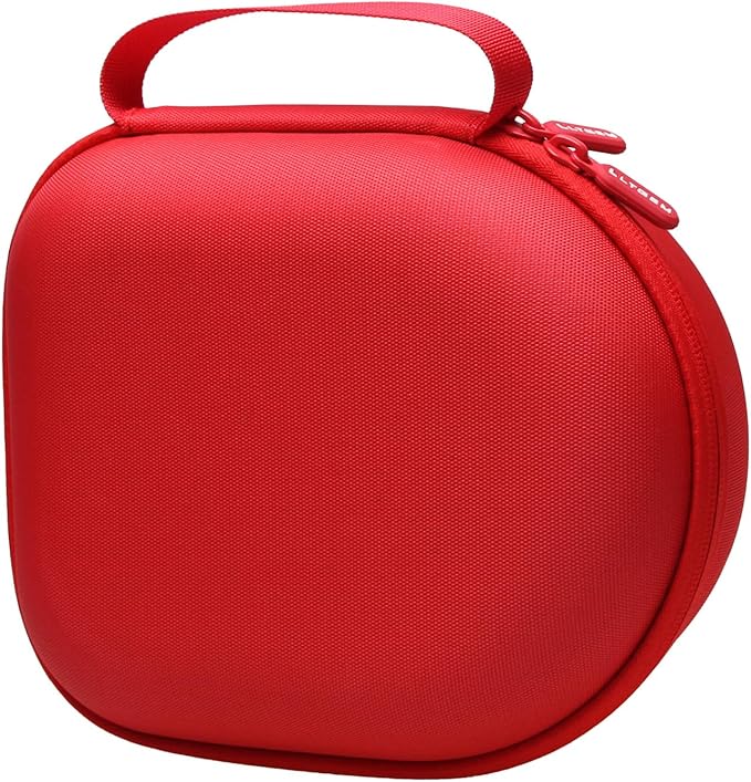 Headphone Headset Case Compatible with JBL, Beats, Sony, Soundcore Anker, Raycon, TOZO, SteelSeries, Logitech, Jabra, Bose, Audio-Technica, Sennheiser Headphones, Red+Black