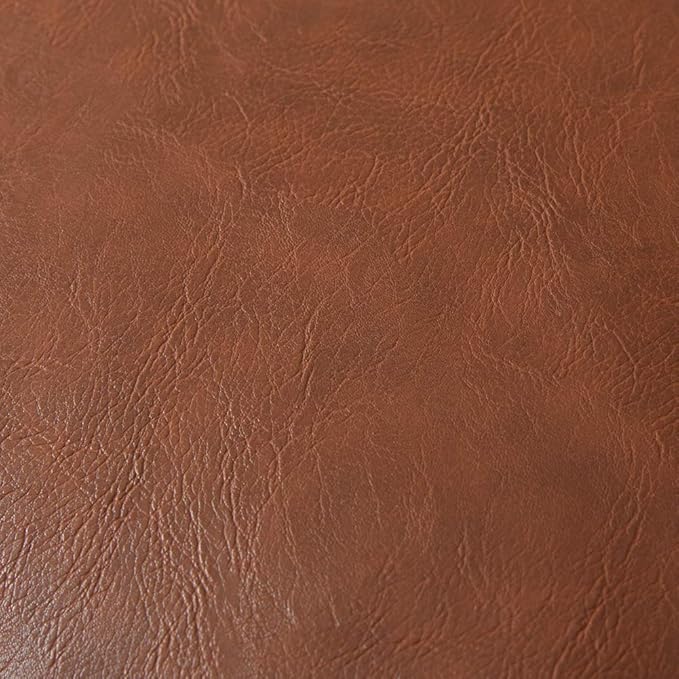 Fancy Homi Faux Leather Boho Decorative Throw Pillow Covers, Thick Modern Solid Square Cushion Case Set for Couch Sofa Bedroom Car Living Room (12x20 Inch/30x50 cm, Brown)