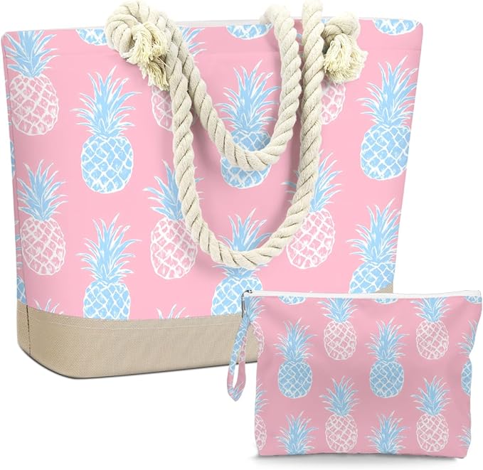BELLOWDEER Beach Bags for Women, Wet Bag Cosmetic Bag for Beach Toiletries, Summer Travel Essentials, Gifts for Women