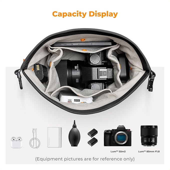 K&F CONCEPT Camera Sling Bag Small Camera Compact Case, Cute Soft Camera Pouch Handbag for Urban Street Photography