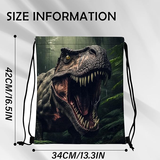 Drawstring Backpack for String Bag Waterproof Cute Sports Beach Swimming Travel (13"×17")-Dragon