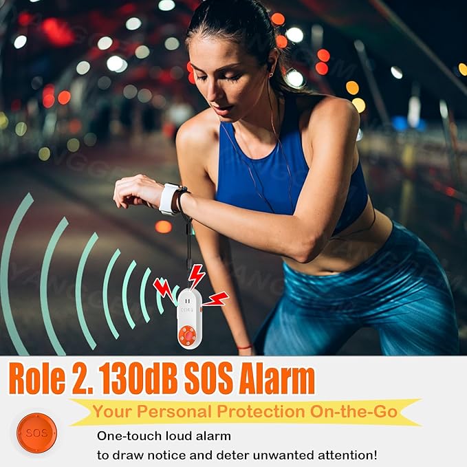 3-in-1 Travel Safety Alarm - Hotel Safety Devices with Hidden Camera Detector & Door Alarms When Opened & Self Defense Personal Safety Alarm, Portable Multifunctional Travel Safe Essentials