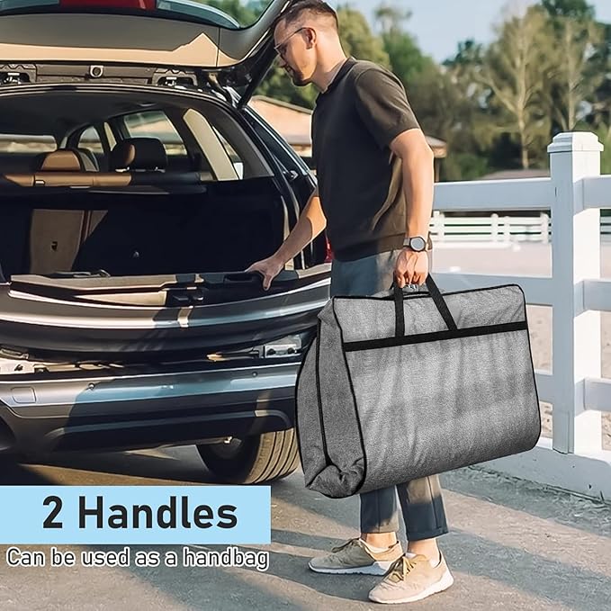 MISSLO 43" Heavy Duty Hanging Garment Bags for Travel Suit Bag for Men Waterproof Oxford Fabric Suit Cover for Traveling Monogrammed Closet Clothes Storage