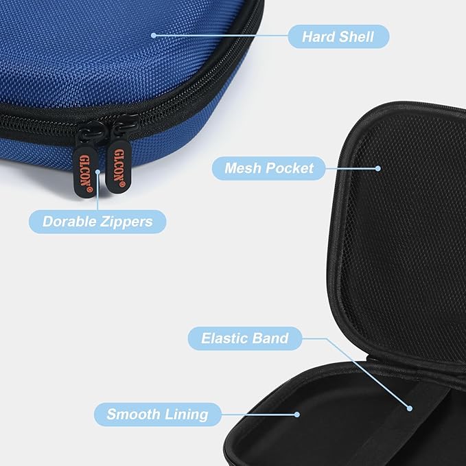 Headphone Case Hard Shell - Portable Zipper Carrying Case Headphones Travel Pouch Bag Compatible with JBL Tune 770NC 720BT 520BT 510BT/ JBL Live 770NC/ Sony WH-CH720N WH-CH520/ Soundcore Q20 Q20i Q30
