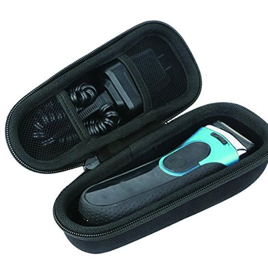 Khanka Hard Travel Case Replacement for 3/5/7/9 5018s 3010 340S-4 3050 390CC-4 380S-4 3040 Electric Foil Shaver Men's Razor, Case Only (Black)