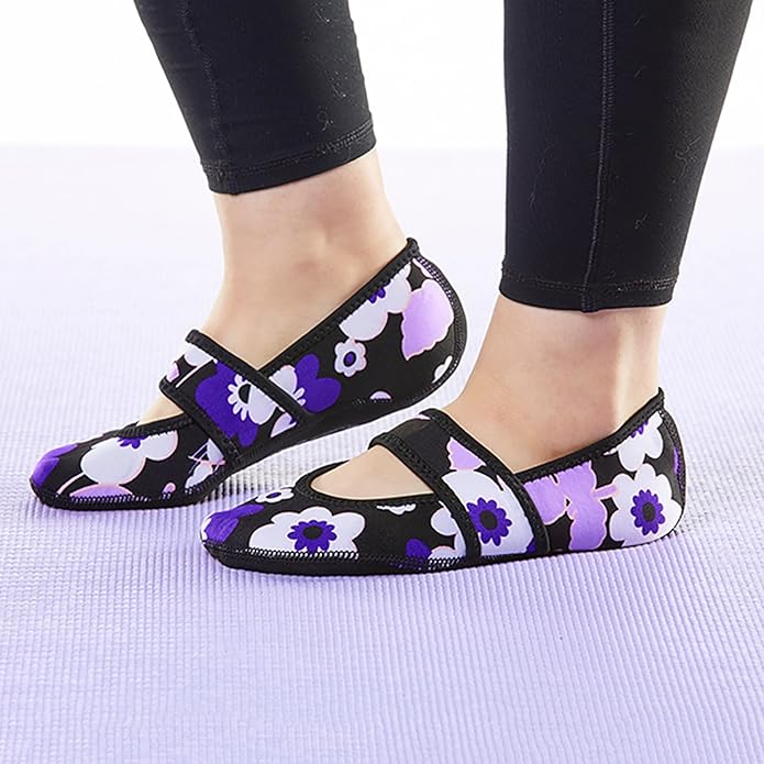 Nufoot Betsy Lou Women's Slippers, Foldable, Flexible Flats, Slipper Socks, Travel Slippers, Exercise Shoe, Dance Shoe, Yoga Socks, House Shoes, Indoor Shoes