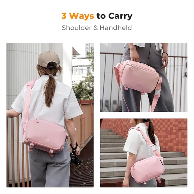 K&F CONCEPT Camera Sling Bag Crossbody Bag Waterproof Camera Shoulder Backpack DSLR/SLR/Mirrorless Camera Case