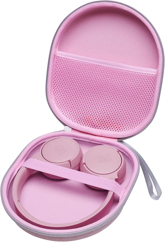 Headphone Headset Case Compatible with Tune 510BT/Soundcore by Anker Life Q20 Q30/BERIBES/KVIDIO/Sony Wireless On-Ear Headphones, Pink