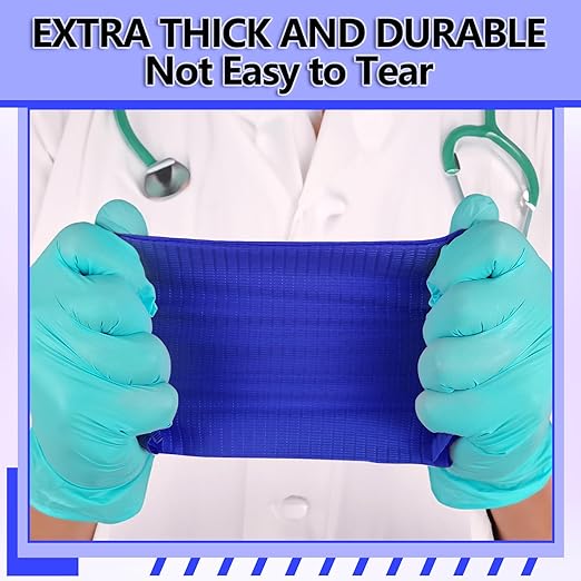 50 Pcs Dental Bib Disposable Polyback Towels Waterproof Patient Bibs 3 Ply Tattoo Paper Napkins for Dental Office, Tattoo Shop and Beauty Salon - 13'' x 18", Dark Blue