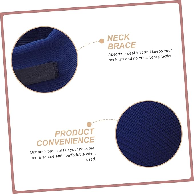 Comfortable Adjustable Neck Brace Skin-Friendly Sponge Support for Neck Breathable Design Suitable for for Rest and Relaxation