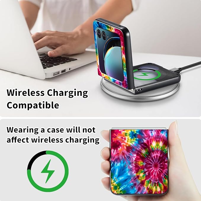 for Motorola Razr 2025 Case,for Moto Razr 60 Phone Case Cute Slim Hard PC Ultra-Thin Anti-Scratches Shockproof Protective Phone Cover,Colorful