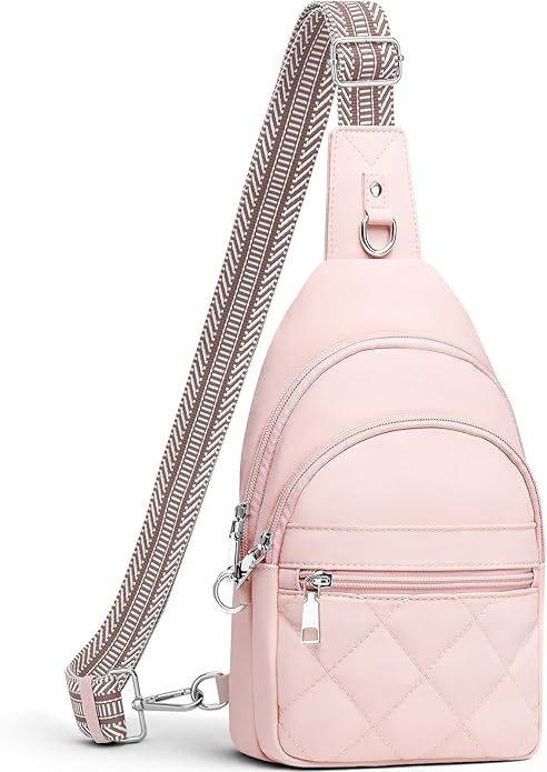 SYTRAH Sling Bag for Women, Anti-Theft RFID Crossbody Bag Nylon Sling Purse for Travel, Puffy Small backpack