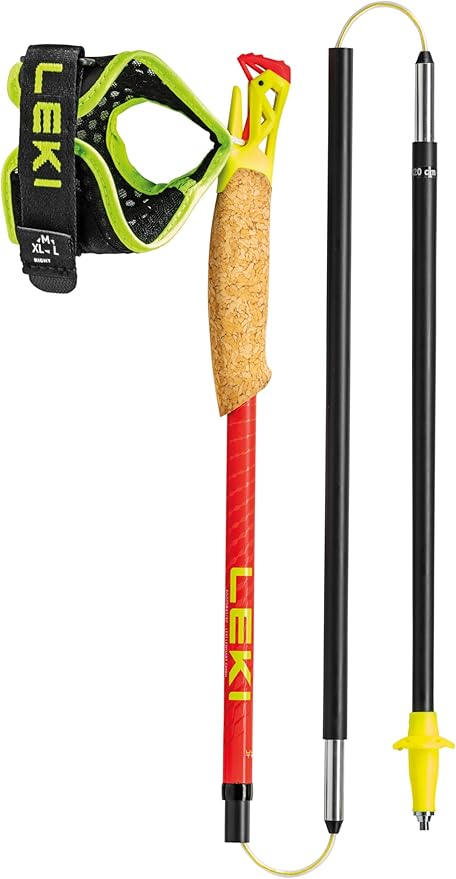 LEKI Ultratrail FX.One Superlite Trekking Poles - Carbon Foldable Ultralight Poles for Hiking & Trail Running