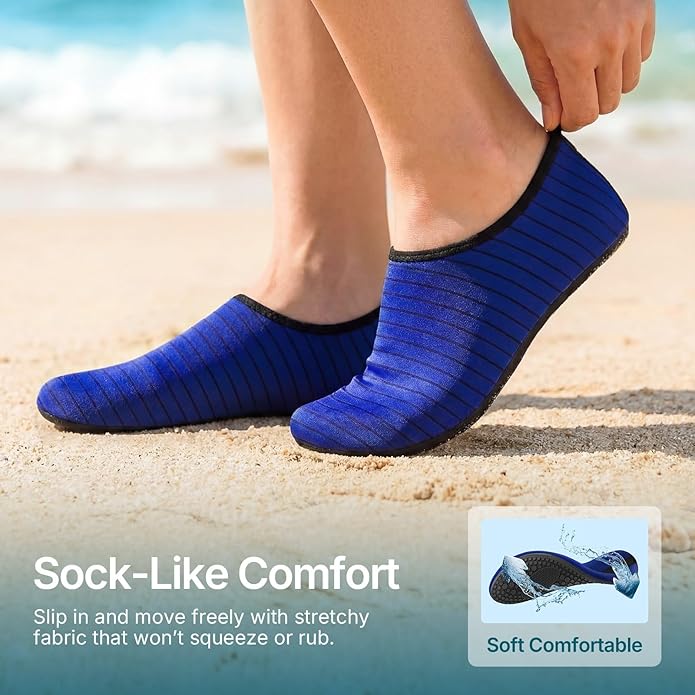 Water Shoes for Women Men Quick-Dry Aqua Socks Swim Beach Outfits Barefoot Yoga Exercise Wear Sport Accessories Pool Camping Must Haves River Hiking Adult Youth Size