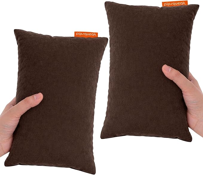 Pipsqueak Microfiber Pillow - Small, Mini, Tiny - 11 x 7 in - Perfect for Travel, Cars, Airplanes, Camping, Dogs, Toddlers, Kids, Lumbar, Knees and Neck - Ages 2 Yrs and Up