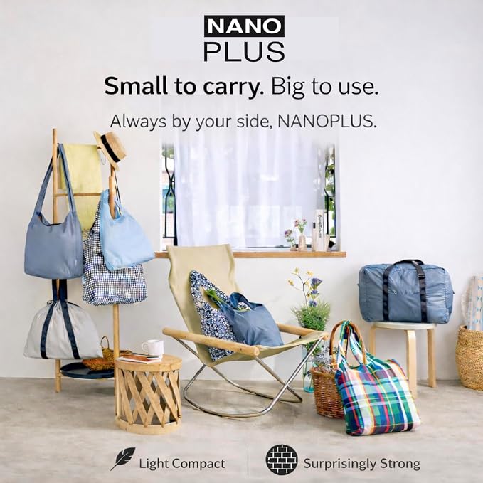 Compact Reusable Grocery Tote Bag – Lightweight, Foldable & Packable Shopping Bag for Travel