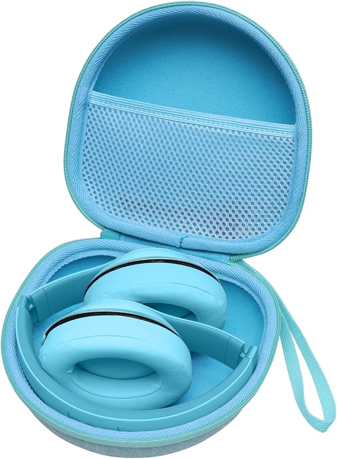 Headphone Headset Case for Beats/JBL/JLab/TOZO/BERIBES/Picun/KVIDIO Noise Cancelling Over-Ear Foldable Headphones(Mint Green)