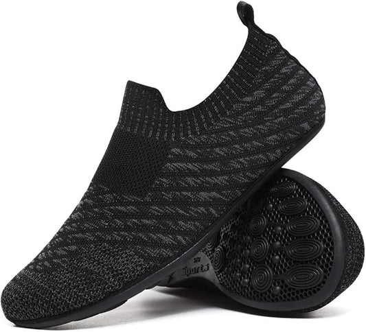 ditont Non-Slip Indoor House Slippers Lightweight Comfortable Grip House Home Shoes for Men Women