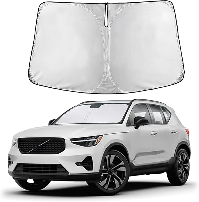 Autovir Windshield Sun Shade Fit for 2019-2024 2025 2026 Volvo Xc40 Sunshade, Front Car Window Shades Sun Visor, Blocks UV Rays & Heat, Car Accessories