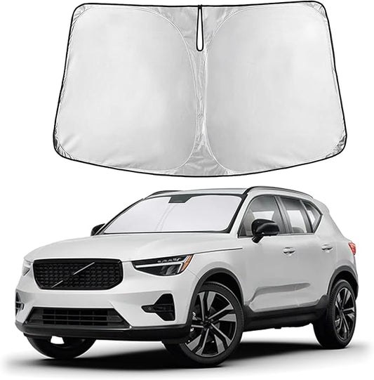 Autovir Windshield Sun Shade Fit for 2019-2024 2025 2026 Volvo Xc40 Sunshade, Front Car Window Shades Sun Visor, Blocks UV Rays & Heat, Car Accessories