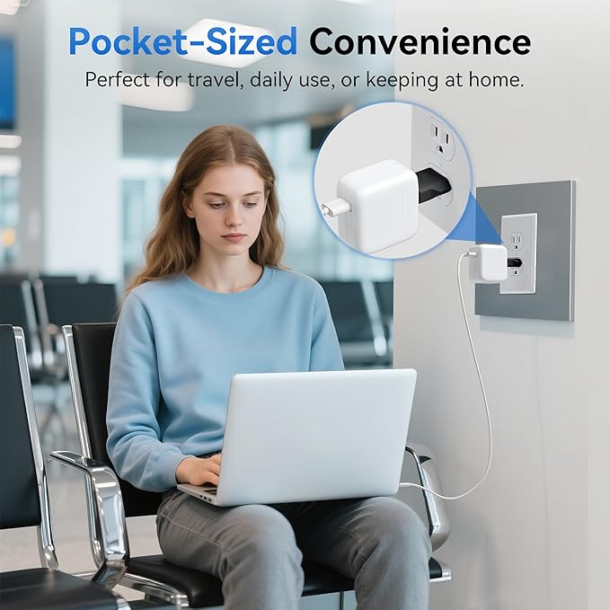 US Plug Adapter - Unidapt Small European to American Outlet Plug Adapter, EU to US Travel Adapter, Universal Input Europe/Asia to USA/Canada Pin Converter (1-Pack, Black)