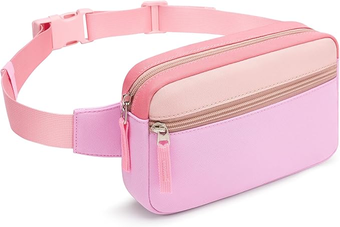 Fanny Pack Birthday Graduation Gifts for 7 8 9 10 11 12 13 Year Old Teen Girls Her Kids, Preppy Cute Trendy Stuff Colorblock Crossbody Bag Adjustable Belt Bags for Travel Essentials
