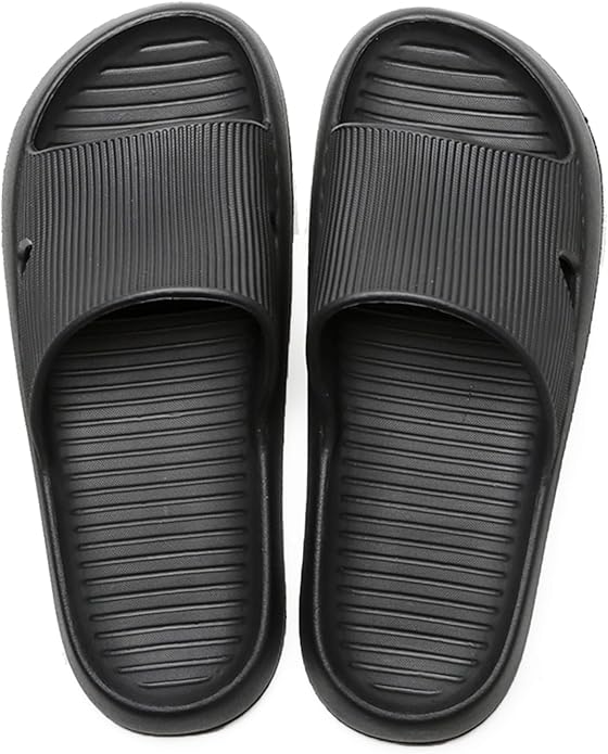 Anmerl Shower Shoes for Men and Women, Soft Lightweight Quick-Drying & Non-Slip House Slippers Slides for Bathroom, Pool, Beach, Indoor & Outdoor