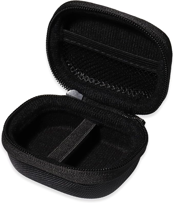Case for TAGRY X08 Bluetooth Headphones True Wireless Earbuds 60H, mesh Pocket for Charge Cable (Black)