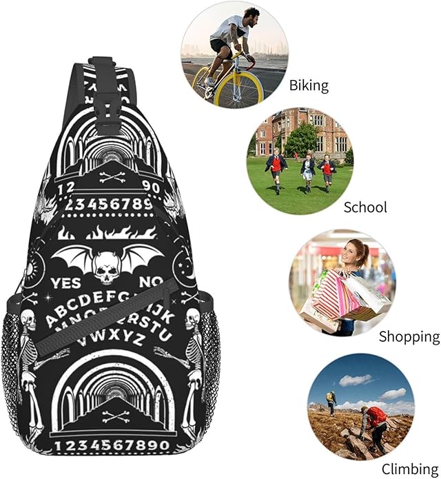 Sling Backpack Unisex Crossbody Chest Bag Shoulder Chest Bag For Women Men Hiking Travel