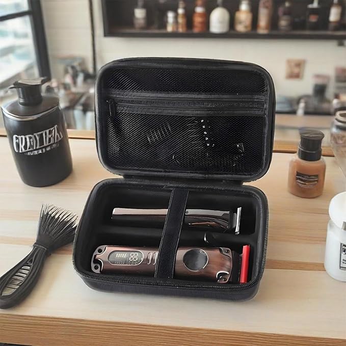 Hard Case for Hair Cutting Clippers, Professional Barber Storage Organizer Bag, Compatible with Ufree FADEKING Romanda Novah KIKIDO Wahl, Travel Razor Trimmer Case