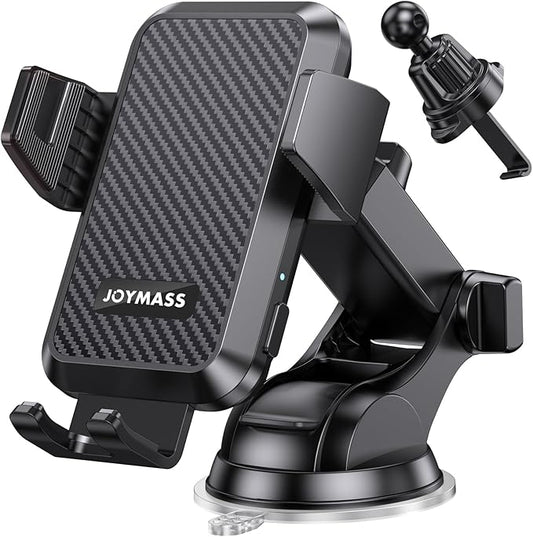 JOYMASS Wireless Car Charger, Phone Holders for Your Car, 15W Auto Clamping Phone Mount Car Accessories for iPhone 16 15 14 13 12 Mini Pro Max 11 XR XS, Samsung Galaxy S24 Ultra S23 S22+ Note 20, etc