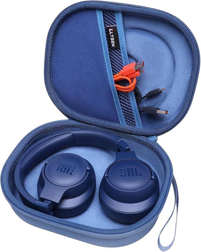 LTGEM Case Compatible with JBL Tune 770NC / 510BT / 720BT / 520BT / 520C / 670NC, for JBL Live 770NC / 670NC / 680NC / 780NC Headphones, Blue