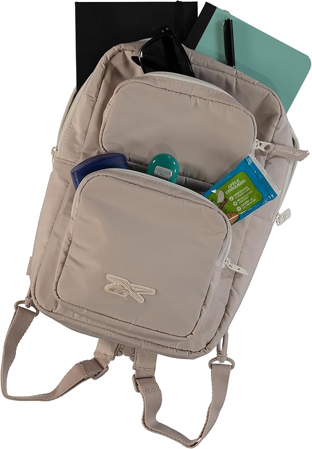Reebok Unisex Crossbody Bag - Convertible Compact Durable Cross Body Bag for Women and Men - Gym and Travel Essentials, Size One Size, Mikayla Stucco