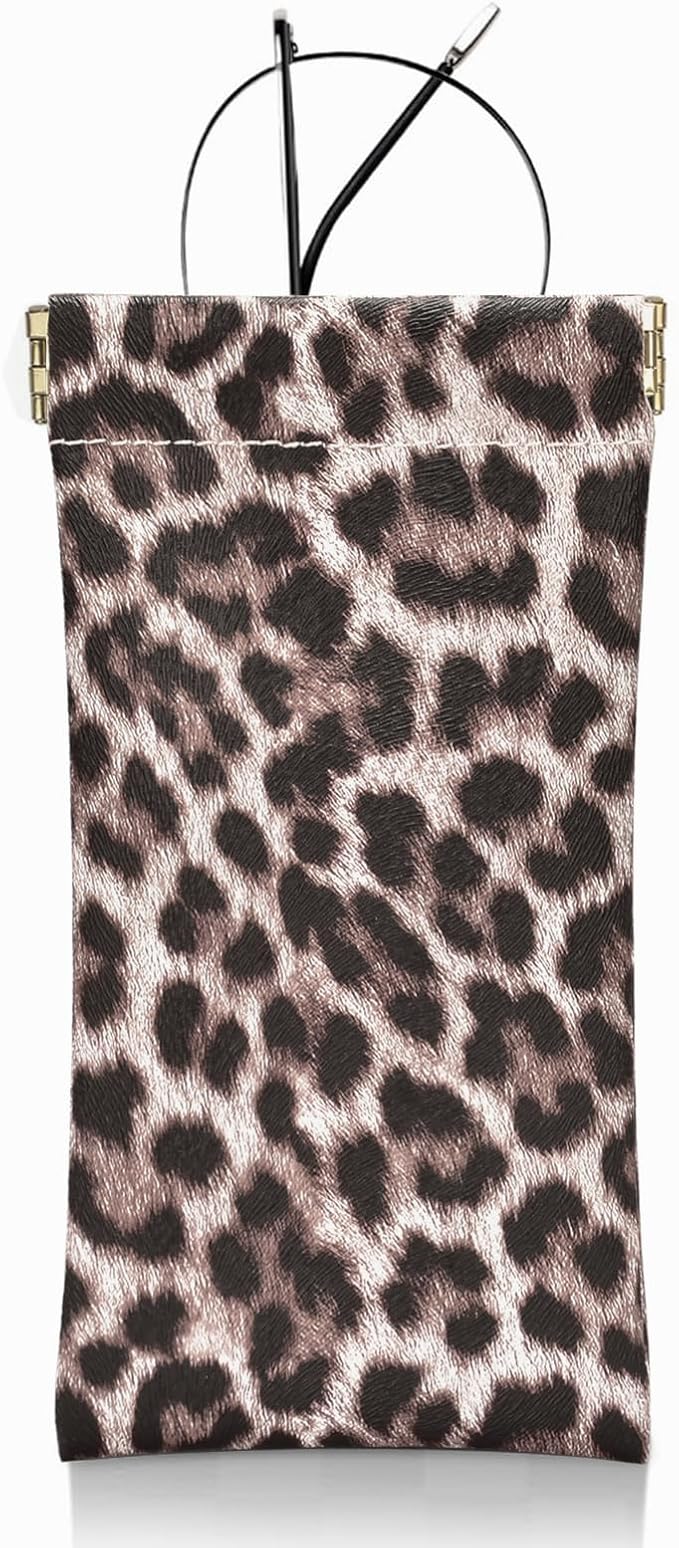 eyeglasses bag Soft Glasses bag, Portable Squeeze Top Sunglasses Case Travel for Women Girls