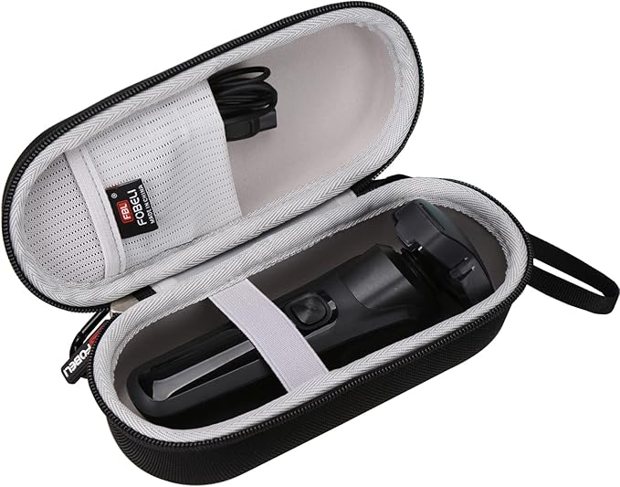 FBLFOBELI Hard Storage Case for Norelco Shaver 2100 2300 3500 6800 3100 5500 5100 5300 5700 6880 7000 7100 7200 9000, Also fits for Braun Series 3/Series 5/Series 7/Series 9 Rotary Shaver (Case Only)