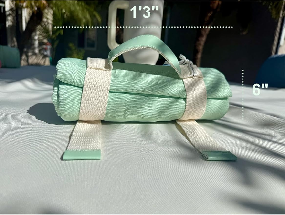 Mist Picnic Blanket & Beach Mat – Canvas, Machine Washable, Large 4’9” × 6’3”