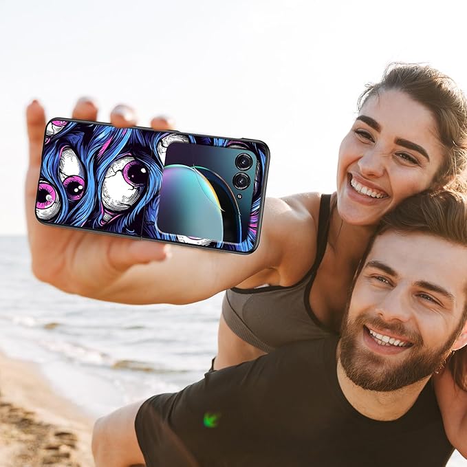 for Motorola Razr 2025 Case,for Moto Razr 60 Phone Case Cute Slim Hard PC Ultra-Thin Anti-Scratches Shockproof Protective Phone Cover,Cute Blue Eye