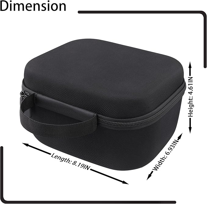Hard Carrying Case for Walker's Razor Slim/Howard Leight Honeywell Impact Sport/Prohear 016 066 Earmuffs, Shockproof EVA Protective Storage Travel Case with Mesh Pocket, Portable Organizer