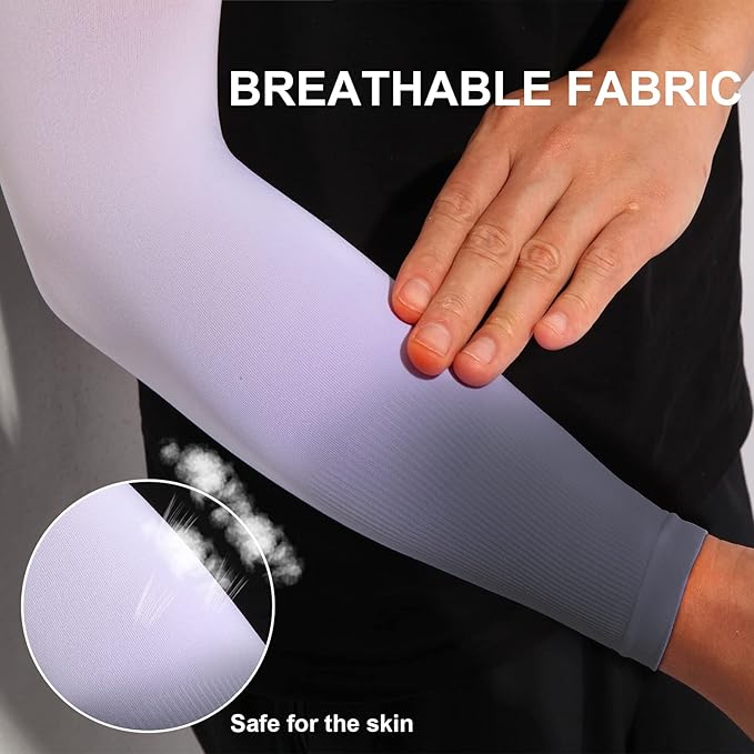 4-Pairs Arm Sleeves for Men and Women - Tattoo Cover Up - Cooling Sports Sleeve for Basketball Golf Football