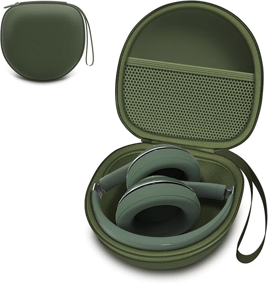 Headphone Case Compatible with BERIBES/TOZO/KVIDIO/Beats/Soundcore Anker Noise Cancelling Over-Ear Headphones, Army Green