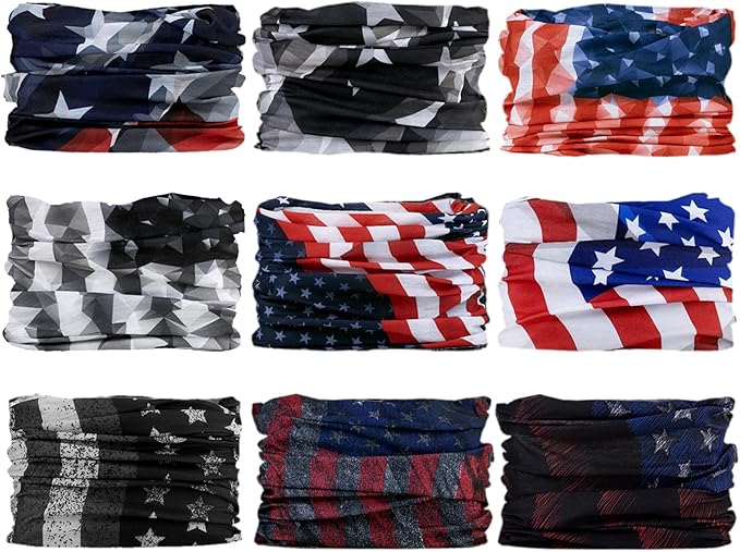 Neck Gaiter for Men Women Headwear Bandana Head Wrap Face Scarf Mask Cover Warmer Balaclava-Seamless & Versatile
