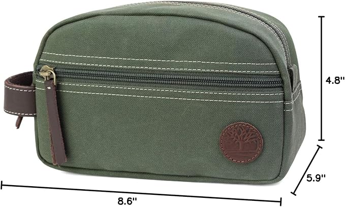 Timberland Men's Toiletry Bag Canvas Travel Kit Organizer